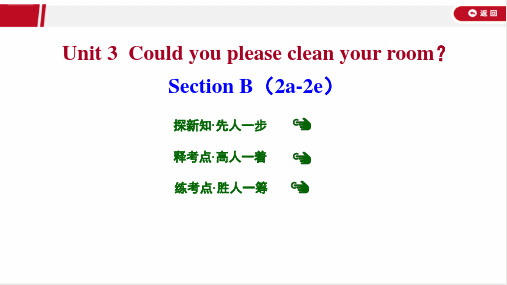 最新人教版八年级下册英语Unit 3 Section B(2a-2e)