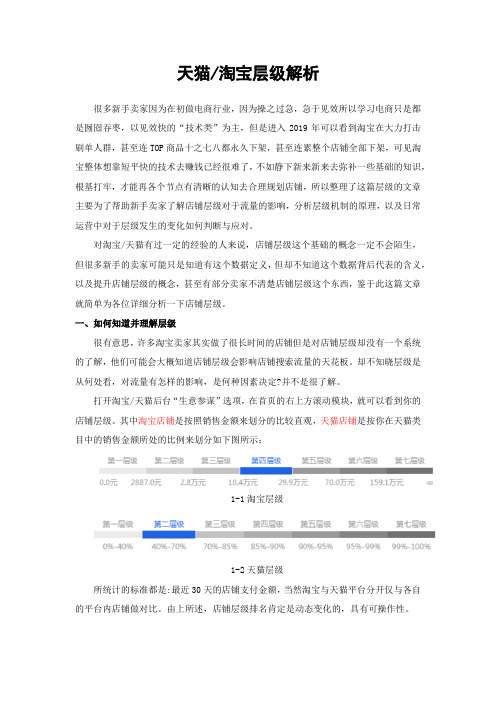 天猫淘宝运营新手必备基础-层级解析