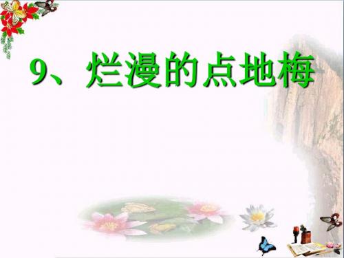 六年级语文上册第9课烂漫的点地梅PPT课件2西师大版