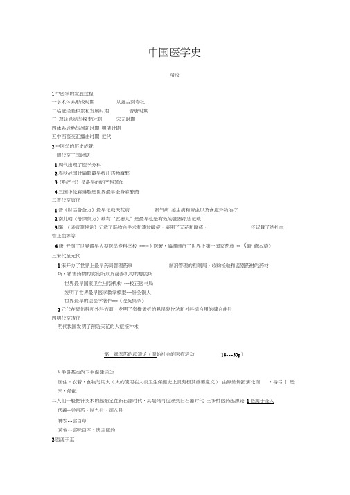中国医学史