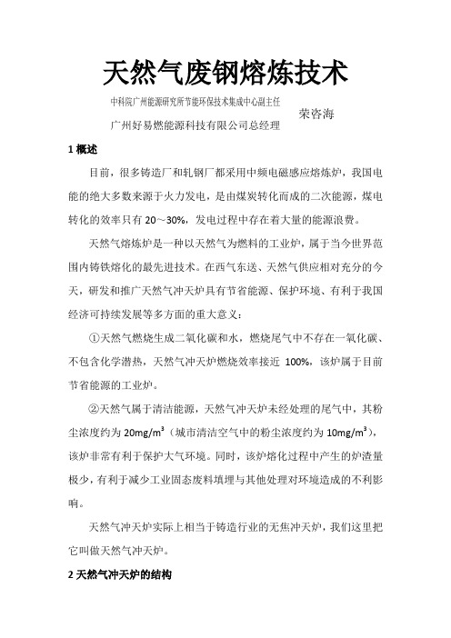 天然气废钢熔炼技术-荣咨海
