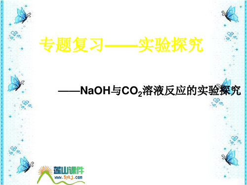 【化学课件】氢氧化钠与二氧化碳反应的探究