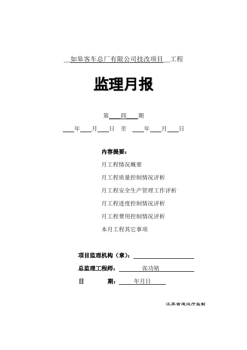 监理月报(11月)