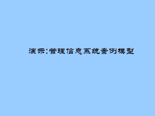 第1章管理信息系统概论