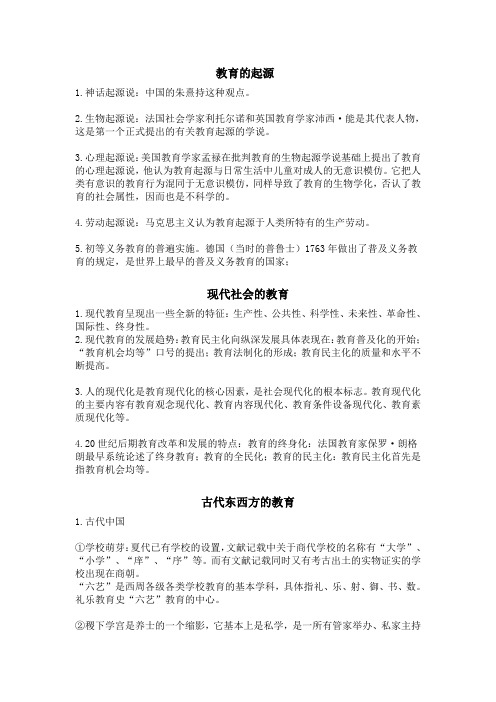 教育的起源