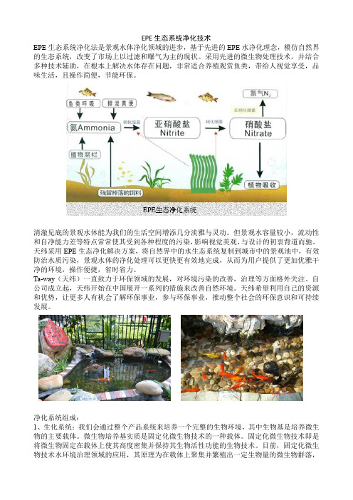 EPE生态系统净化技术