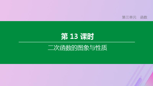 (河北专版)中考数学复习第三单元函数第13课时二次函数的图象与性质课件