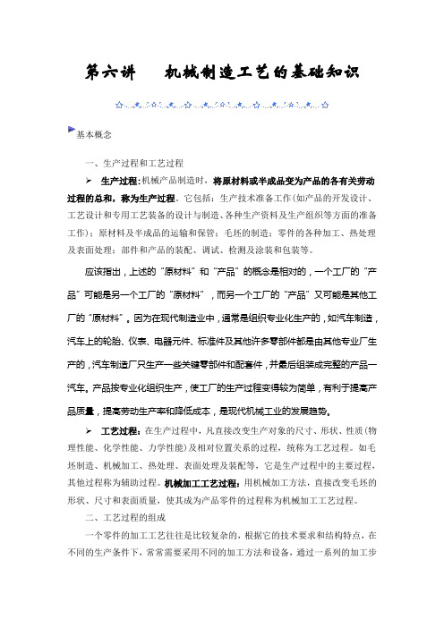 机械制造工艺的基础知识