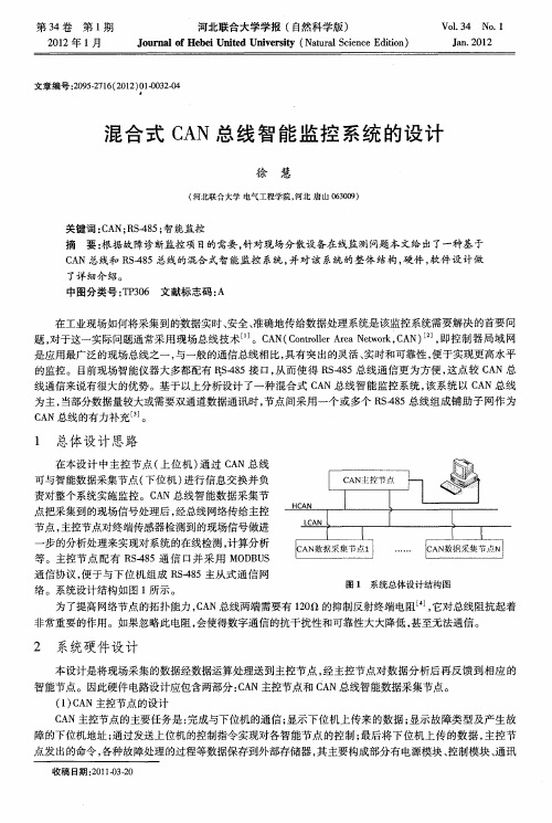 混合式CAN总线智能监控系统的设计