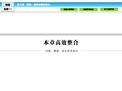 (人教版)高中物理选修3-3课件：9 本章高效整合  