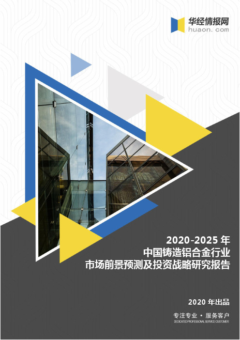 2020-2025年中国铸造铝合金行业市场前景预测及投资战略研究报告