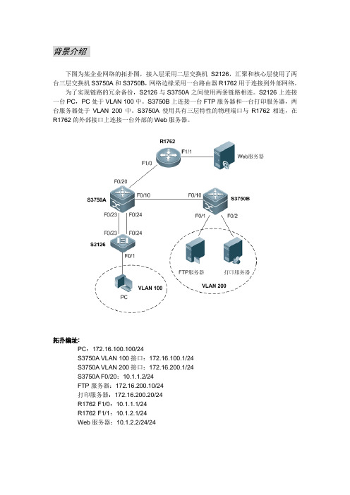 企业网络搭建及应用试题附答案