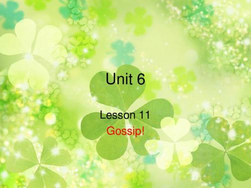 青少版新概念1A_Unit6