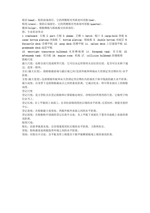 船舶知识