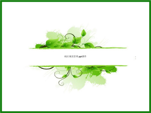 病区规范管理 ppt课件