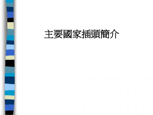 主要国家插头简介-20061211