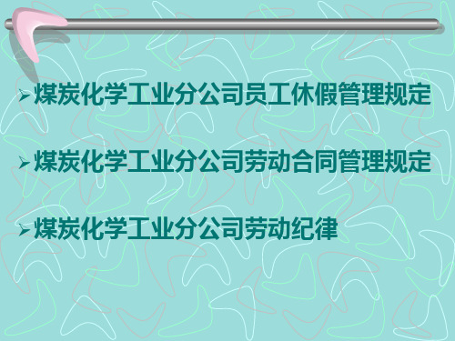 考勤、休假管理培训课件