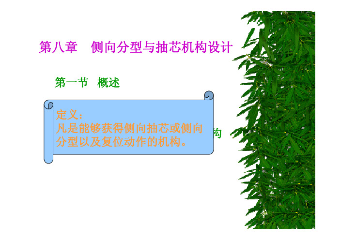 塑料模具成型第八章 侧向分型抽芯机构