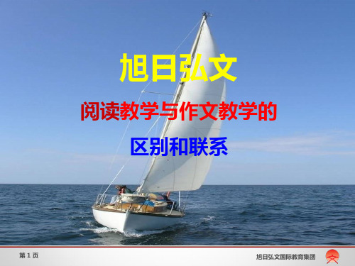 阅读课与作文课和区别和联系ppt课件