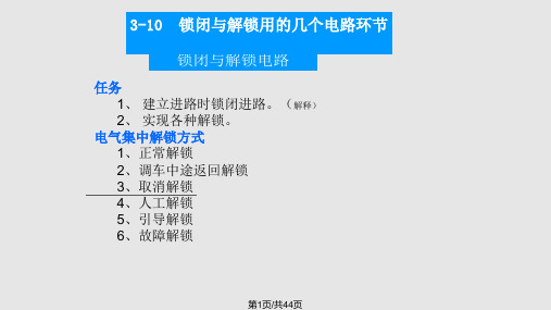 进路的解锁PPT课件