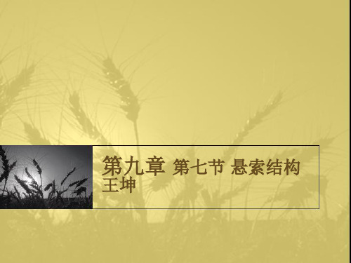 建筑结构第七节悬索结构