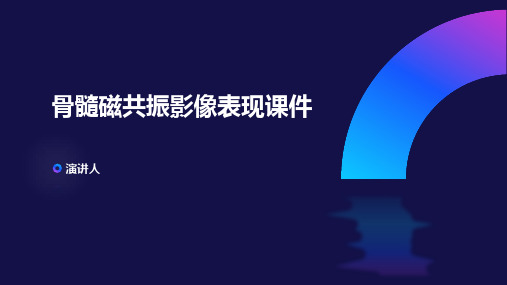 骨髓磁共振影像表现课件
