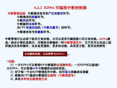 8259A可编程中断控制器