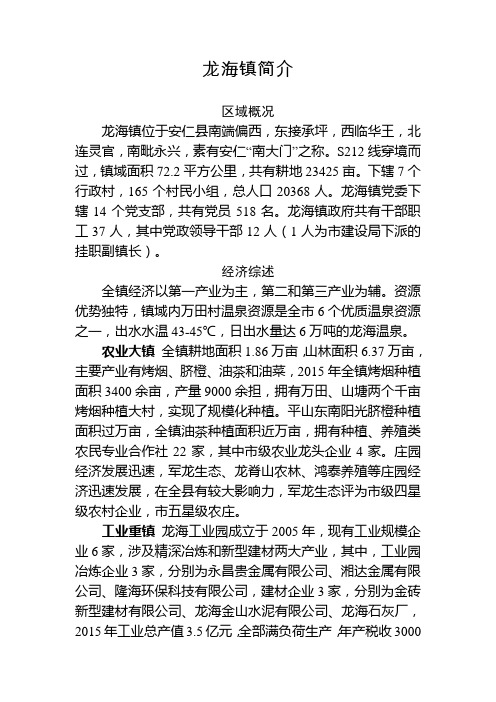 龙海镇简介