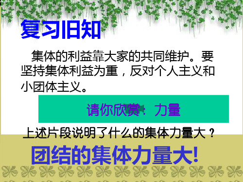 七年级语文下册 第二课第3课时 团结就是力量课件