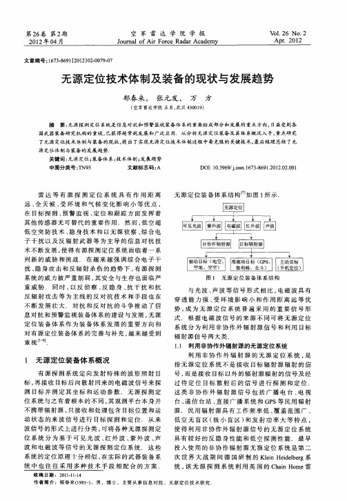 无源定位技术体制及装备的现状与发展趋势