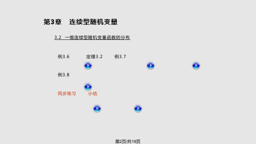 一维连续型随机变量函数的分布