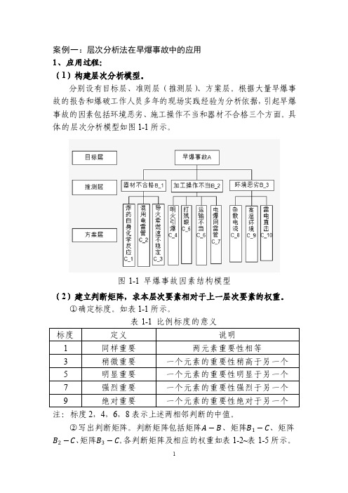 《矿业系统工程》层次分析法作业