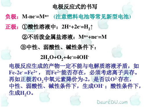 人教版选修四高中化学化学电源教学课件1