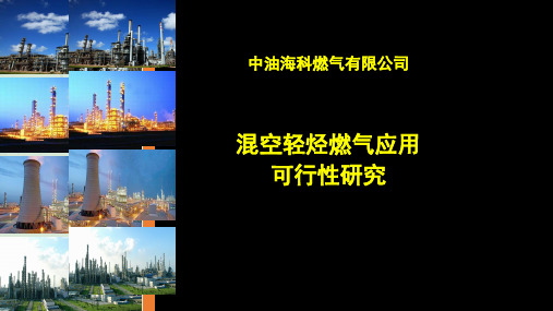 混空轻烃燃气应用可行性研究课件