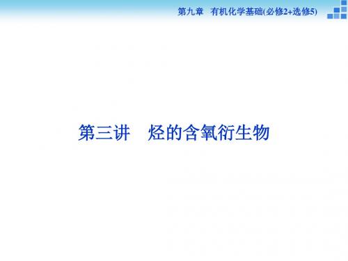 【优化方案】2016届高三化学一轮复习(课件)第9章有机化学基础必修2+选修5第3讲