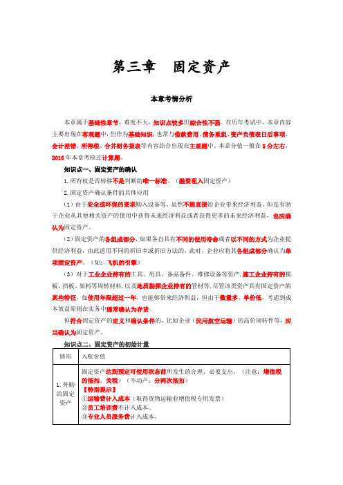 第02讲_固定资产,投资性房地产,长期股权投资(1)