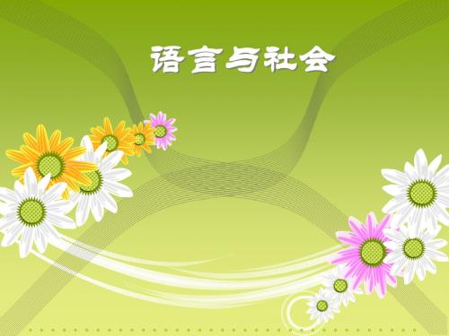 高英：语言与社会(7)