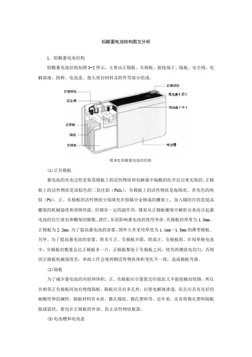 铅酸蓄电池结构图文分析