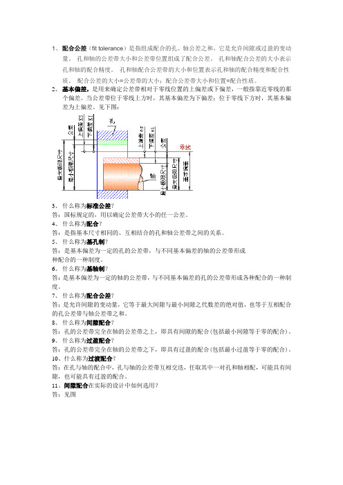 公差配合知识(重点整理)