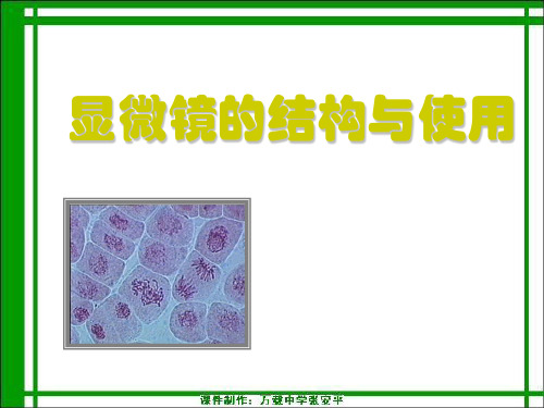 人教版高中生物必修一第一章从生物圈到细胞1.2.2显微镜的结构及使用