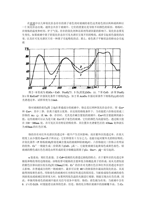 铬对玻璃的着色
