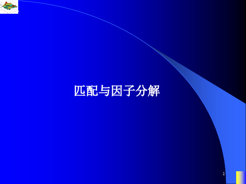 图论的匹配与因子分解