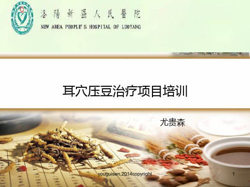 耳穴压豆治疗培训课件