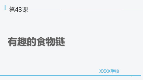苏教版六年级下册科学第四单元第3课有趣的食物链PPT课件