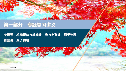 高考物理二轮复习专题五第三讲原子物理课件
