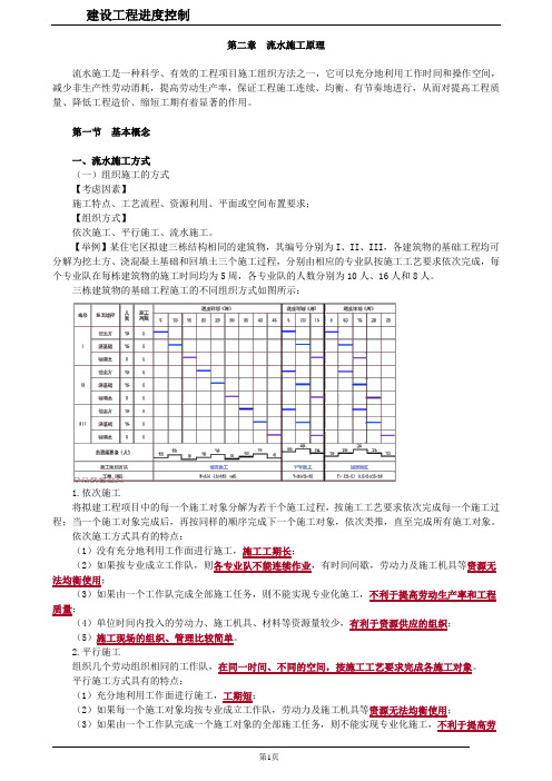 流水施工原理0201