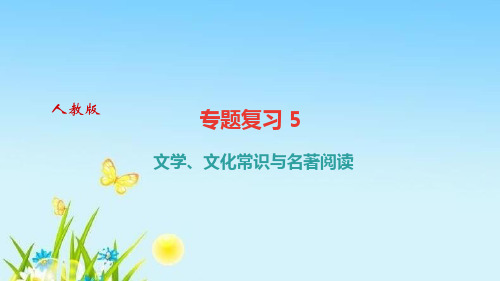 部编版八年级语文下册专题复习5 文学、文化常识与名著阅读