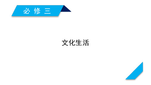 高考政治冲刺大一轮全国通用课件必修3第一单元文化与生活