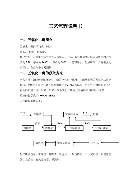 磷酸酐工艺流程说明书