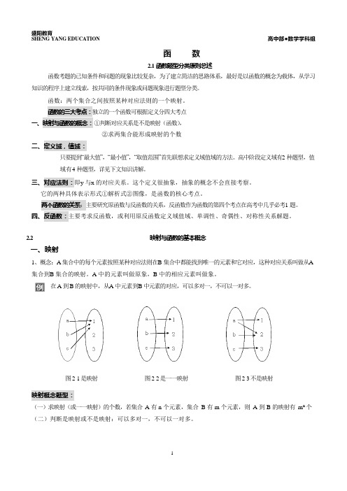 必修一函数剖析大全与题型分类(可编辑修改word版)